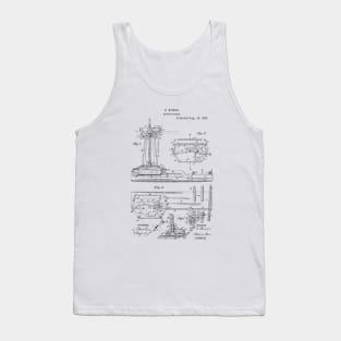 Switch Stand Vintage Patent Hand Drawing Tank Top